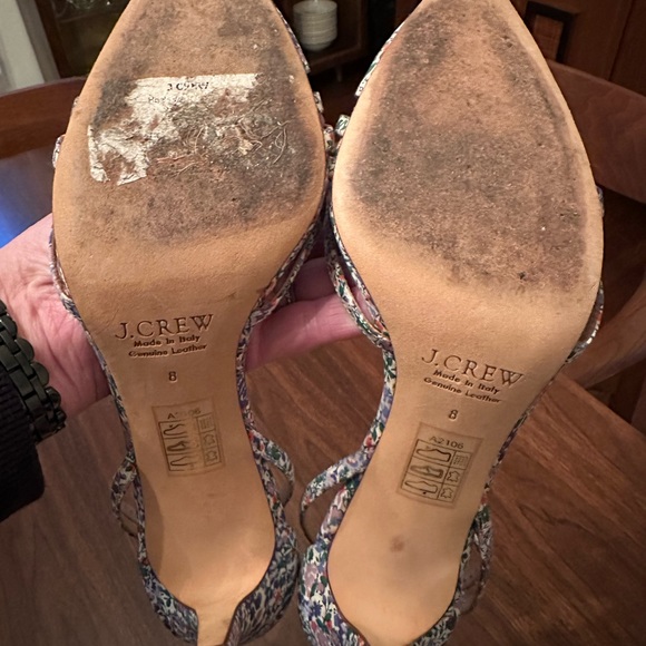 J Crew multicolored heeled sandals. Size 8. - Picture 5 of 6